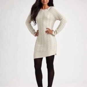 NWT Left on Houston Cable Knit Tunic Sweater Dress Small